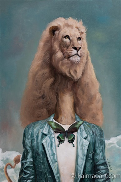 Superior Animals-Mr Lion in a suit