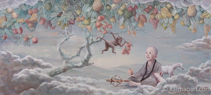 small Journey to the west of Ripe fruit